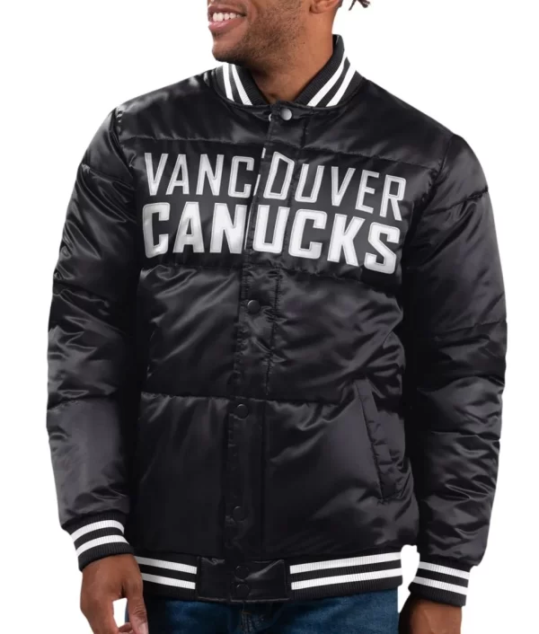 Vancouver Canucks Bronx Black Bubble Jacket