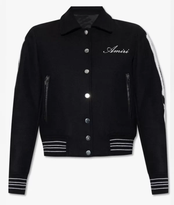 Women’s Amiri Black Wool Varsity Jacket