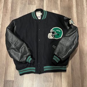 80s Delong New York Jets Wool Varsity Jacket