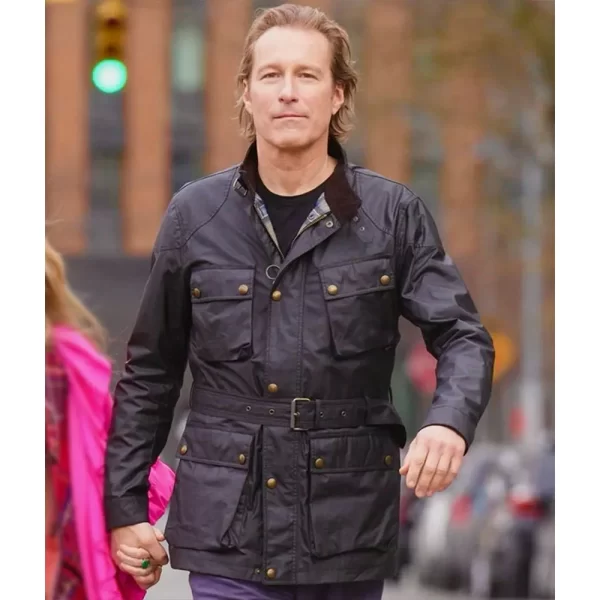 Aidan and Just Like That John Corbett Leather Jackets