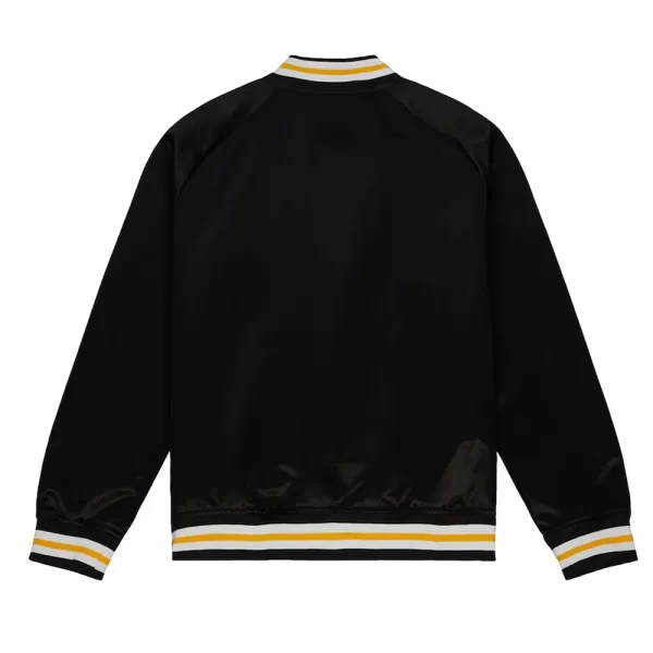 Black 100th Anniversary Boston Bruins Raglan Satin Jacket