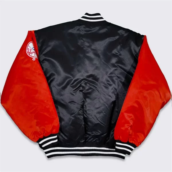 Black & Red New York Yankees 90’s Satin Jacket