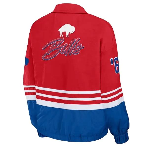 Blue & Red Throwback Buffalo Bills Windbreaker Jacket