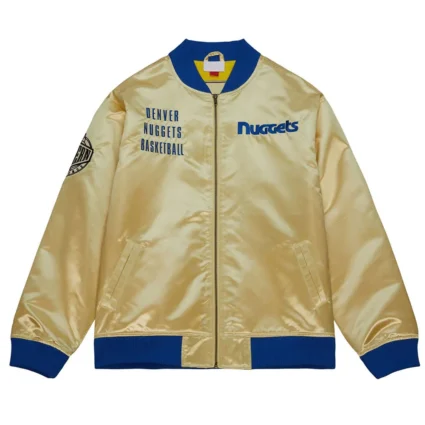 Denver Nuggets Team OG 2.0 Gold Satin Jacket