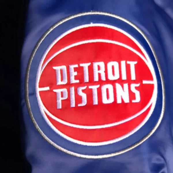 Detroit Pistons Down Bubble Blue Jacket