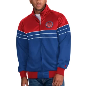 Detroit Pistons Red and Blue Knit Jacket