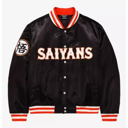 Dragon Ball Z Saiyans Polyester Bomber Jacket