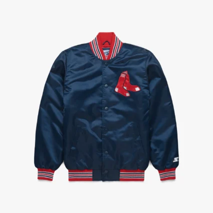 HOMAGE X Starter Red Sox Navy Satin Jacket