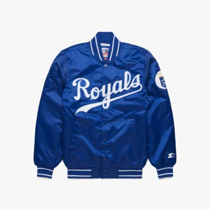 HOMAGE X Starter Royal Blue Satin Jacket