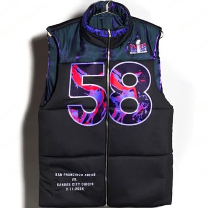 Kristin Juszczyk Super Bowl LVIII Puffer Vest
