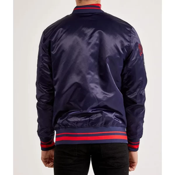 Navy World Series 30th Season Atlanta Braves Varsity Satin Jacket