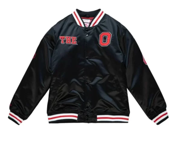 Ohio State Buckeyes Mitchell & Ness Champ City Satin Jacket