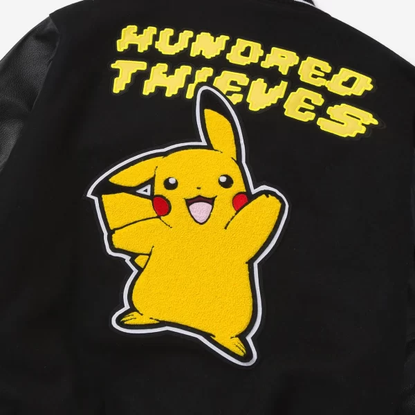 Pikachu Golden Bear Varsity Black Jacket