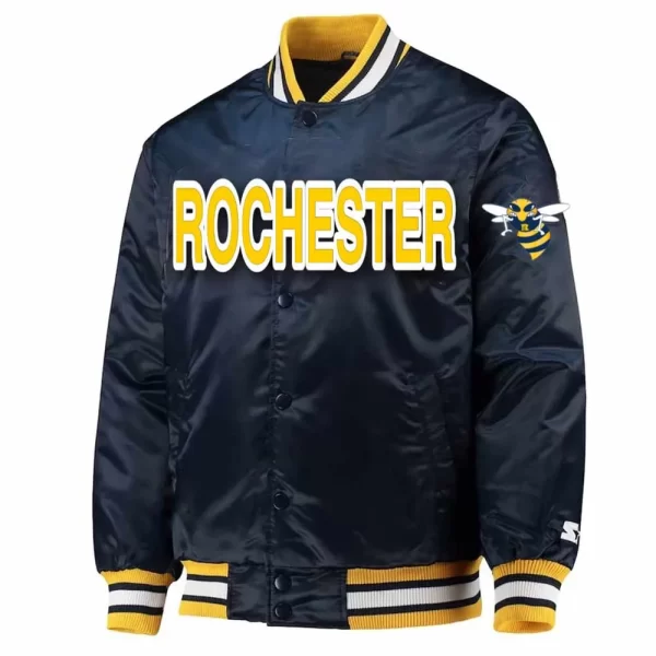 Rochester Navy Satin Jacket