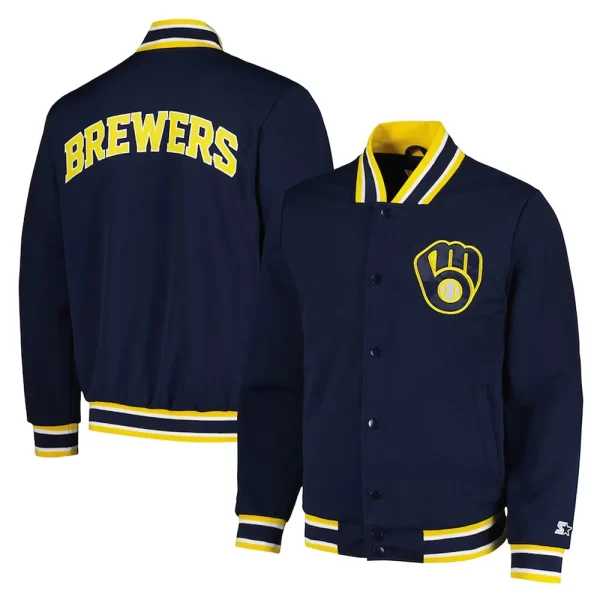 Secret Weapon Milwaukee Brewers Navy Jacket