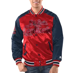 St. Louis Cardinals Renegade Varsity Satin Jacket