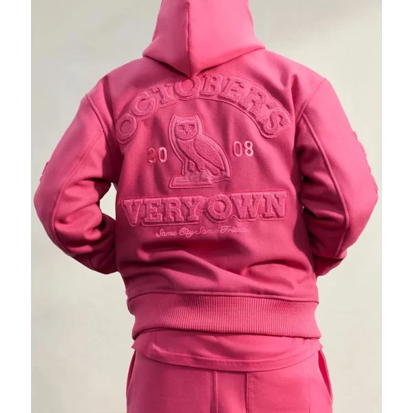 Valentine OVO Pink Varsity Jackets