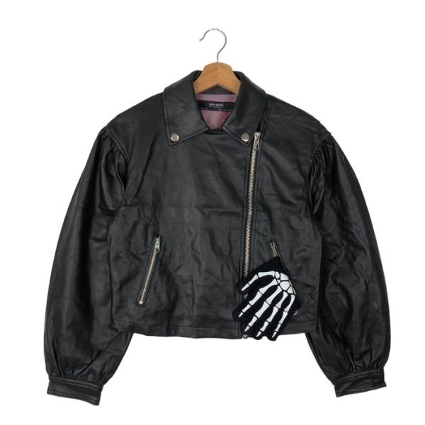 Vintage Soft Leather Black Bomber Jacket