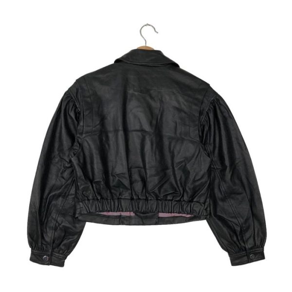 Vintage Soft Leather Bomber Jacket