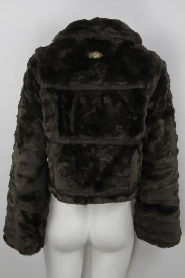 Vintage Y2k Baby Phat Faux Fur Jacket