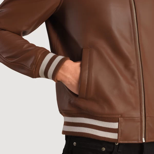 Walton Leather Varsity Brown Jackets