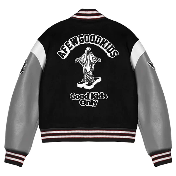 A Few Good Kids Lucky 8 Wool Leather Varsity Jacket