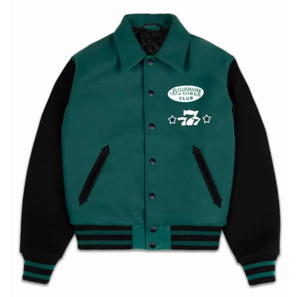 Billionaire Girls Club Dice Wool Varsity Jacket