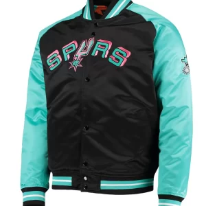 Black Teal San Antonio Spurs Reload 3.0 Jacket