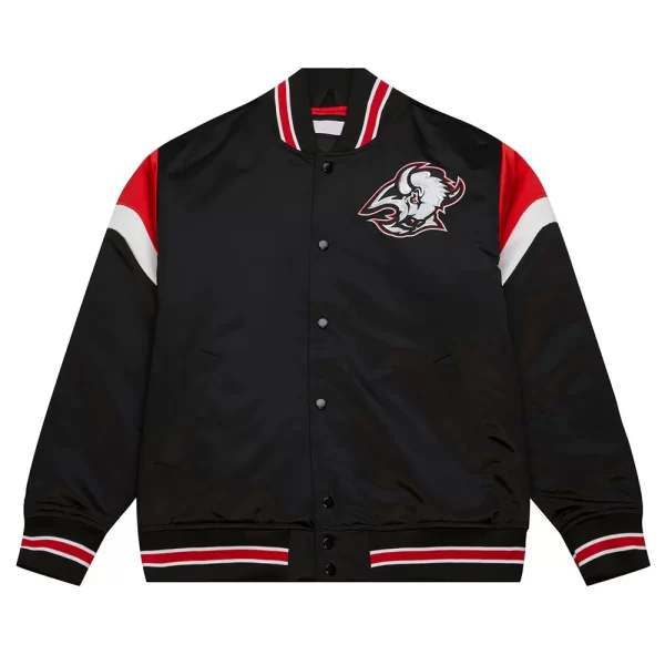 Buffalo Sabres Black Heavyweight Satin Jacket