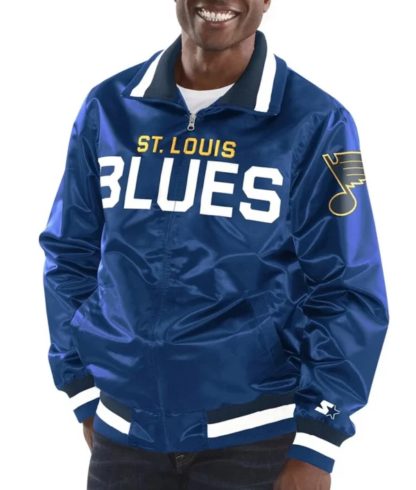 Captain II St. Louis Blue Satin Jacket