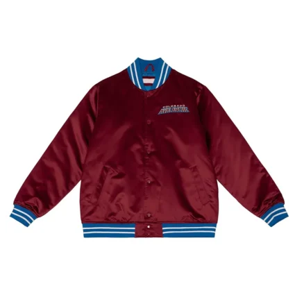 Colorado Avalanche Maroon Heavyweight Satin Jacket