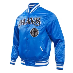 Dallas Mavericks 2023-24 City Edition Royal Blue Satin Jacket