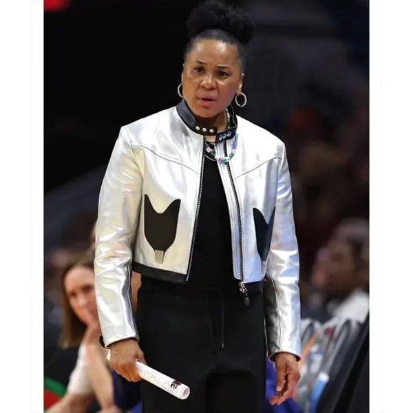 Dawn Staley Silver Leather Jackets