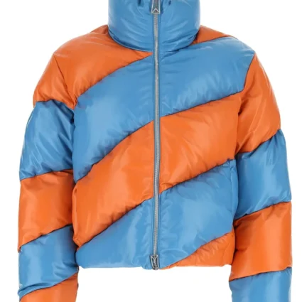 James Harden Puffer Leather Zip Jacket