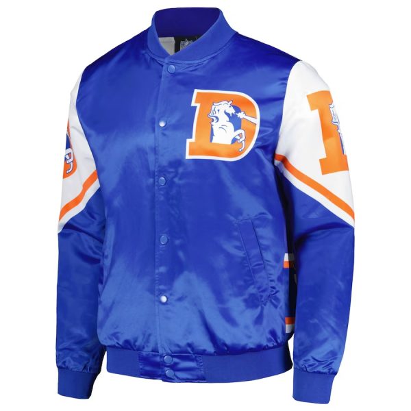 Men's Chalk Line Royal Denver Broncos Fanimation Satin Full-Snap Jacket