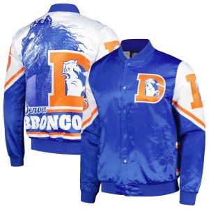 Men's Chalk Line Royal Denver Broncos Fanimation Satin Jacket