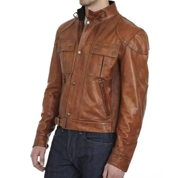 Men’s Gangster Leather Jacket
