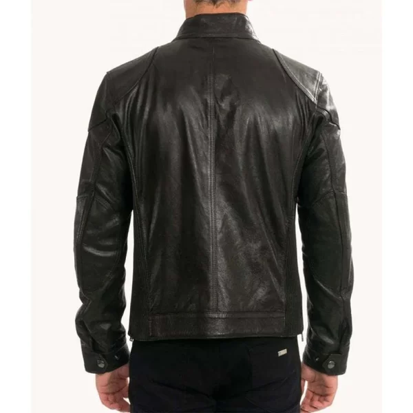 Men’s Motorcycle 2.0 Gangster Black Leather Jacket