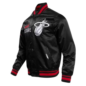 Miami Heat 2023-24 City Edition Black Satin Jacket