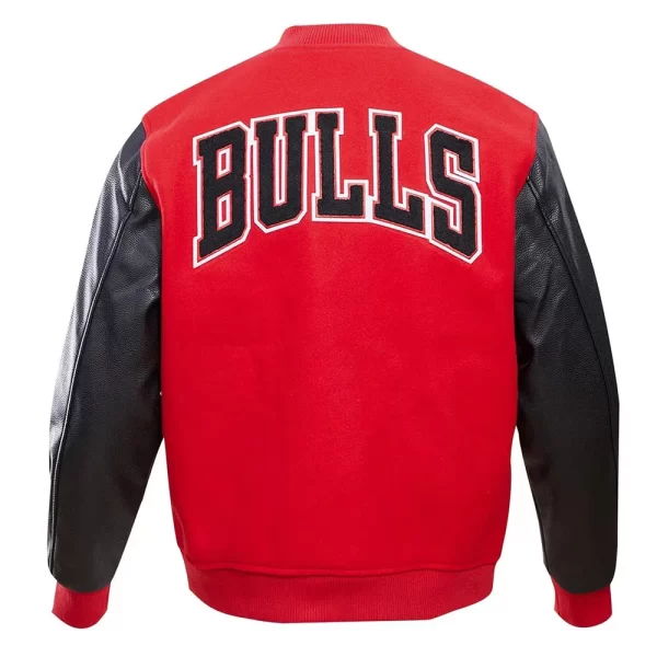 NBA Classic Chicago Bulls Full-Snap Wool Varsity Jacket