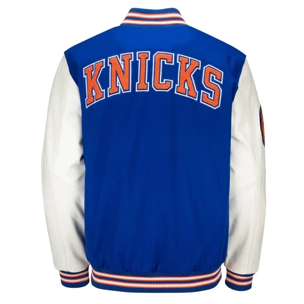 New York Knicks Prospect Varsity Blue & White Wool Jacket
