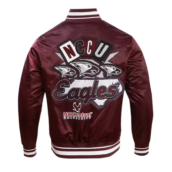 North Carolina Central University Homecoming Classic Rib Wine Satin Jacket