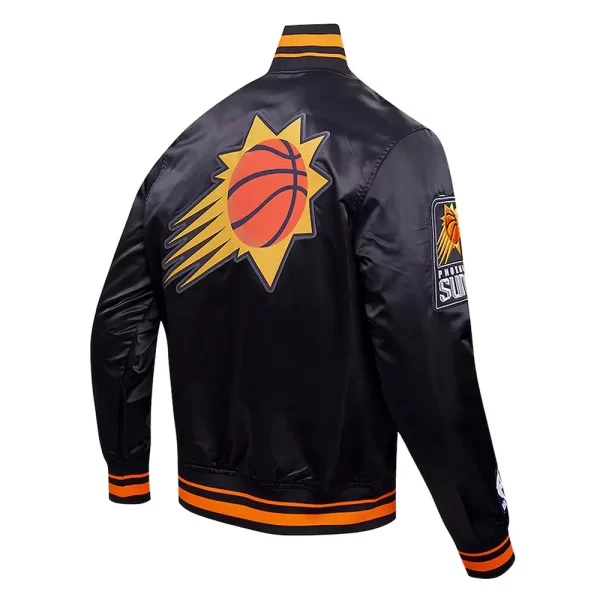 Phoenix Suns Script Tail Satin Black Jackets