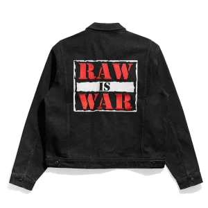 Raw is War Black Denim Jacket