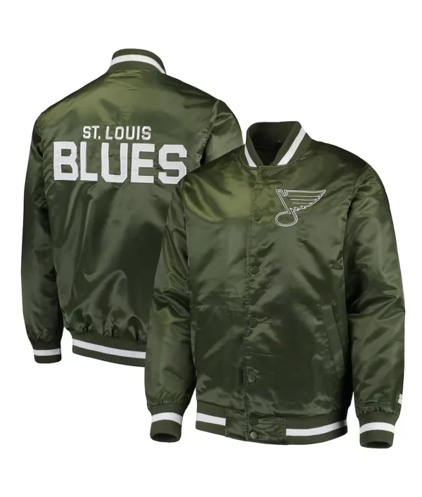 St. Louis Blues Satin Green Jackets