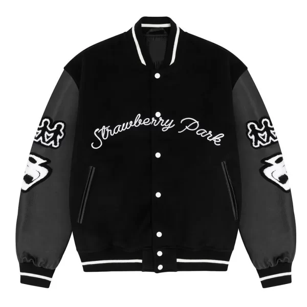 Strawberry Park Valentine’s Day Wool Varsity Jacket