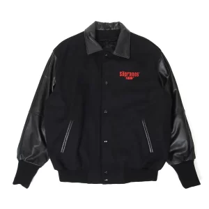 The Sopranos Black Wool Varsity Jacket
