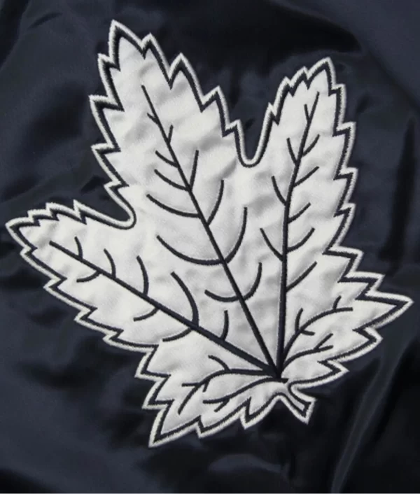 Toronto Maple Leafs Button-Up Satin Jackets