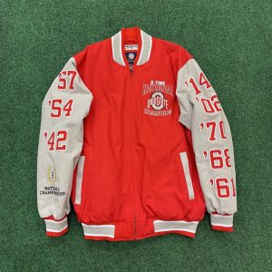 VINTAGE Ohio State Buckeyes National Champions Red Jacket