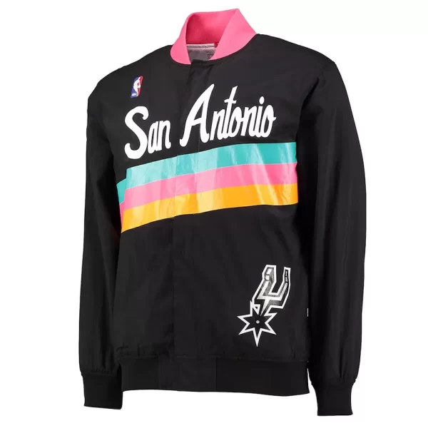 Warm Up San Antonio Spurs Black Jacket